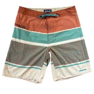 Patagonia Wavefarer Board Shorts Sz 32 Canyon Brown Swim Trunks Outdoors Beach‎